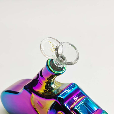 Fortune Glass Bong Electroplated 7.5" Pistol Glass Bong [SGun2-A] Electroplated 7.5" Pistol Glass Bong [SGun2-A]