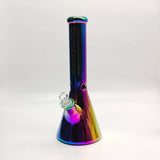 14“ 9mm Electroplated  Beaker Bong-Assorted Color