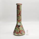 Super Supplys Inc Glass Bong 13" 7mm Hydrographic Glass Bong-Assorted Designs 13" 7mm Hydrographic Glass Bong-Assorted Designs