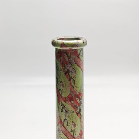 Super Supplys Inc Glass Bong 13" 7mm Hydrographic Glass Bong-Assorted Designs 13" 7mm Hydrographic Glass Bong-Assorted Designs