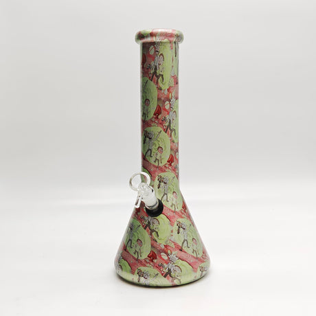 Super Supplys Inc Glass Bong 13" 7mm Hydrographic Glass Bong-Assorted Designs 13" 7mm Hydrographic Glass Bong-Assorted Designs