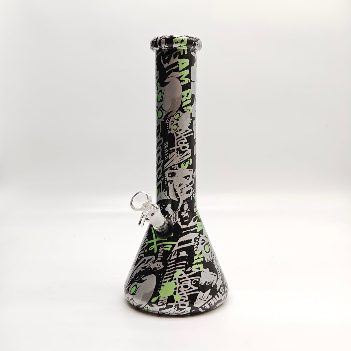 Super Supplys Inc Glass Bong 13" 7mm Hydrographic Glass Bong-Assorted Designs 13" 7mm Hydrographic Glass Bong-Assorted Designs