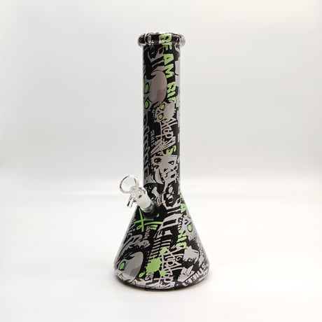 Super Supplys Inc Glass Bong 13" 7mm Hydrographic Glass Bong-Assorted Designs 13" 7mm Hydrographic Glass Bong-Assorted Designs