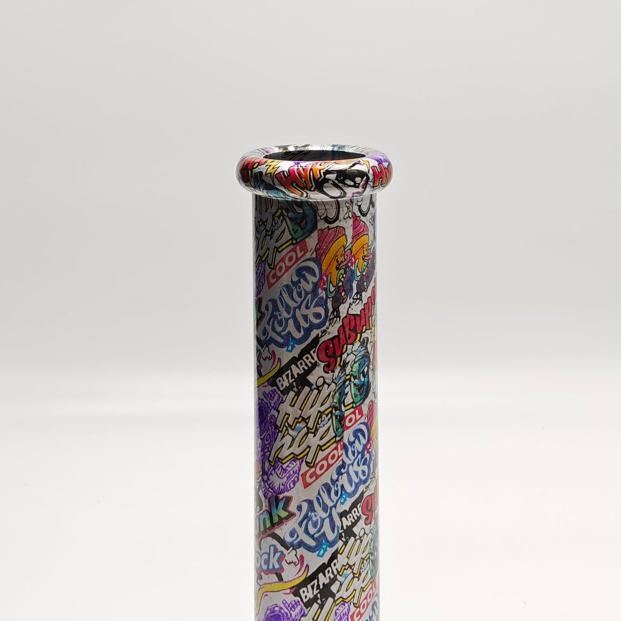 Super Supplys Inc Glass Bong 13" 7mm Calavera Hydrographic Glass Bong-Assorted Designs 13" 7mm Calavera Hydrographic Glass Bong-Assorted Designs