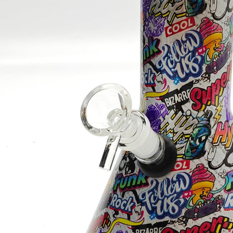 Super Supplys Inc Glass Bong 13" 7mm Calavera Hydrographic Glass Bong-Assorted Designs 13" 7mm Calavera Hydrographic Glass Bong-Assorted Designs