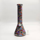 Super Supplys Inc Glass Bong 13" 7mm Calavera Hydrographic Glass Bong-Assorted Designs 13" 7mm Calavera Hydrographic Glass Bong-Assorted Designs