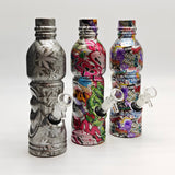 Super Supplys Inc Glass Bong 9" Hydrographic Water Bottle Glass Bong-Assorted Designs 9" Hydrographic Water Bottle Glass Bong-Assorted Designs