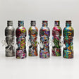 Super Supplys Inc Glass Bong 9" Hydrographic Water Bottle Glass Bong-Assorted Designs 9" Hydrographic Water Bottle Glass Bong-Assorted Designs