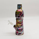 Super Supplys Inc Glass Bong 9" Hydrographic Water Bottle Glass Bong-Assorted Designs 9" Hydrographic Water Bottle Glass Bong-Assorted Designs