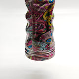 Super Supplys Inc Glass Bong 9" Hydrographic Water Bottle Glass Bong-Assorted Designs 9" Hydrographic Water Bottle Glass Bong-Assorted Designs