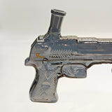 7.5" Pistol-Shaped Glass Bong with 14 mm Bowl Stem
