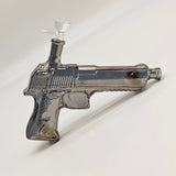 7.5" Pistol-Shaped Glass Bong with 14 mm Bowl Stem