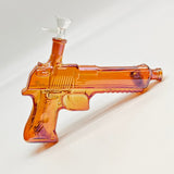 7.5" Pistol-Shaped Glass Bong with 14 mm Bowl Stem