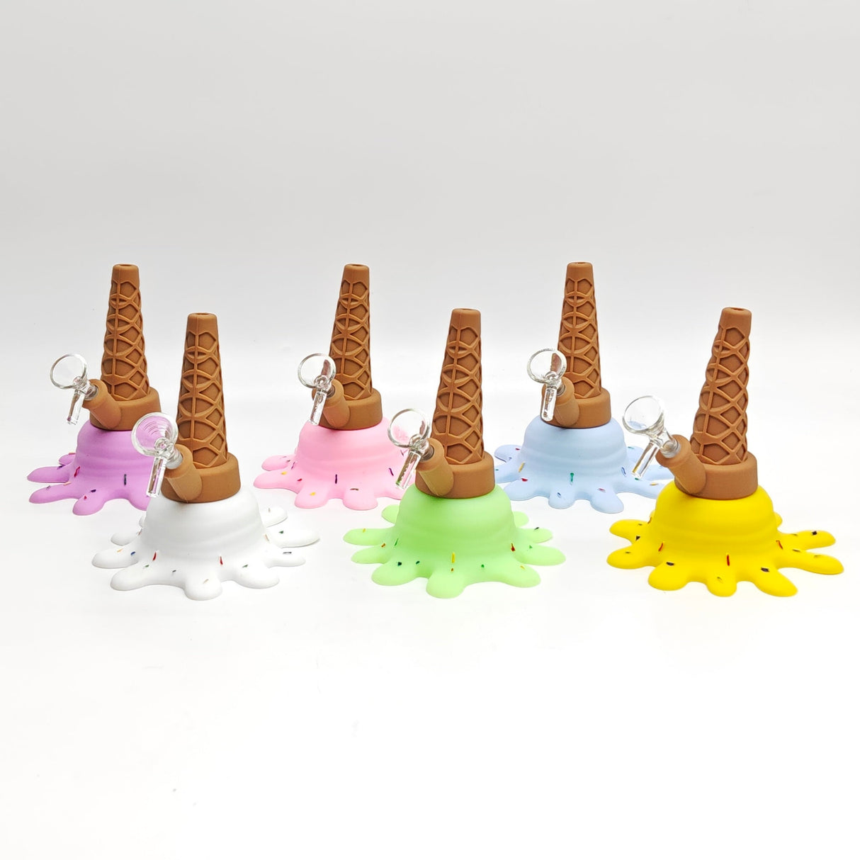 5.2" Ice Cream Silicone Water Pipe