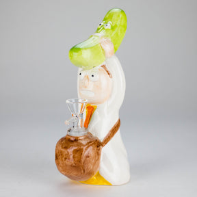 Canadian Distributor Ceramic Bong 8″ Pickle Adventure Design Ceramic Bong – Whimsical Vintage Style  [ES081WP] 8″ Pickle Adventure Design Ceramic Bong – Whimsical Vintage Style  [ES081WP]