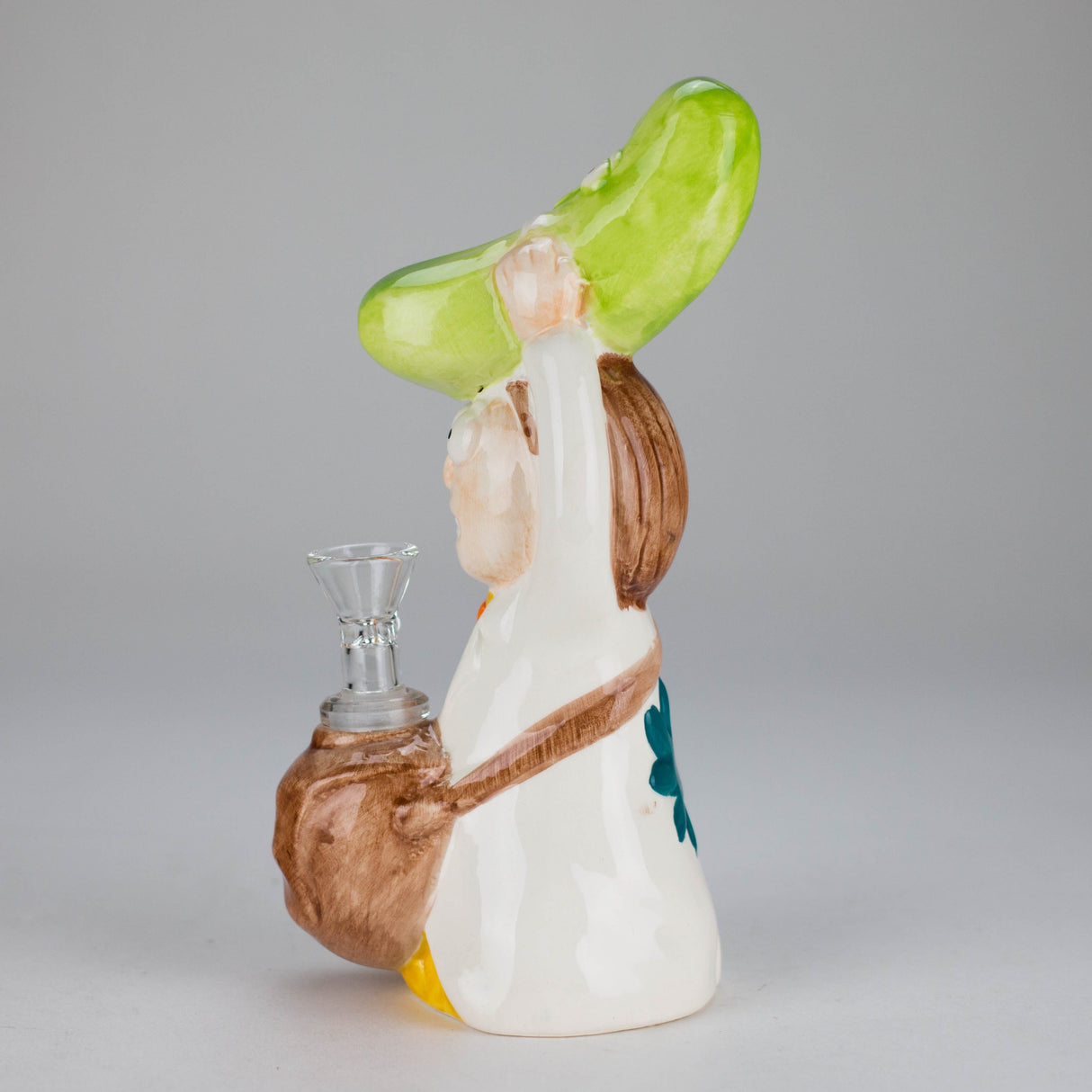 Canadian Distributor Ceramic Bong 8″ Pickle Adventure Design Ceramic Bong – Whimsical Vintage Style  [ES081WP] 8″ Pickle Adventure Design Ceramic Bong – Whimsical Vintage Style  [ES081WP]