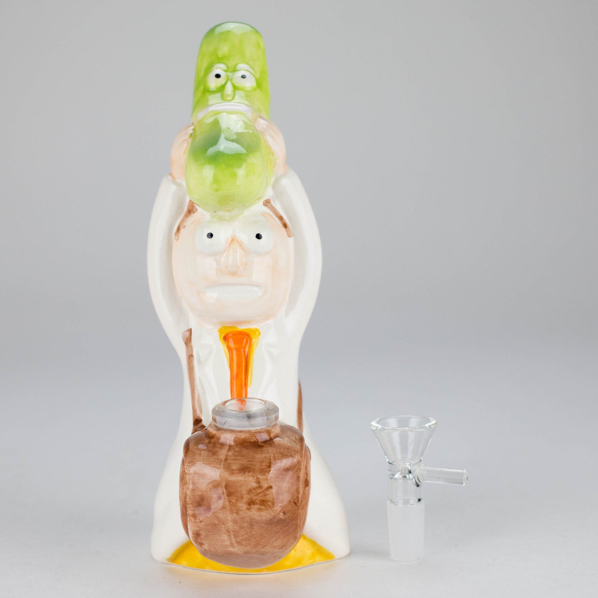 Canadian Distributor Ceramic Bong 8″ Pickle Adventure Design Ceramic Bong – Whimsical Vintage Style  [ES081WP] 8″ Pickle Adventure Design Ceramic Bong – Whimsical Vintage Style  [ES081WP]