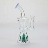 6.5" Cartoon Print Glass Bong with Fixed Diffuser