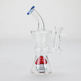 6.5" Cartoon Print Glass Bong with Fixed Diffuser