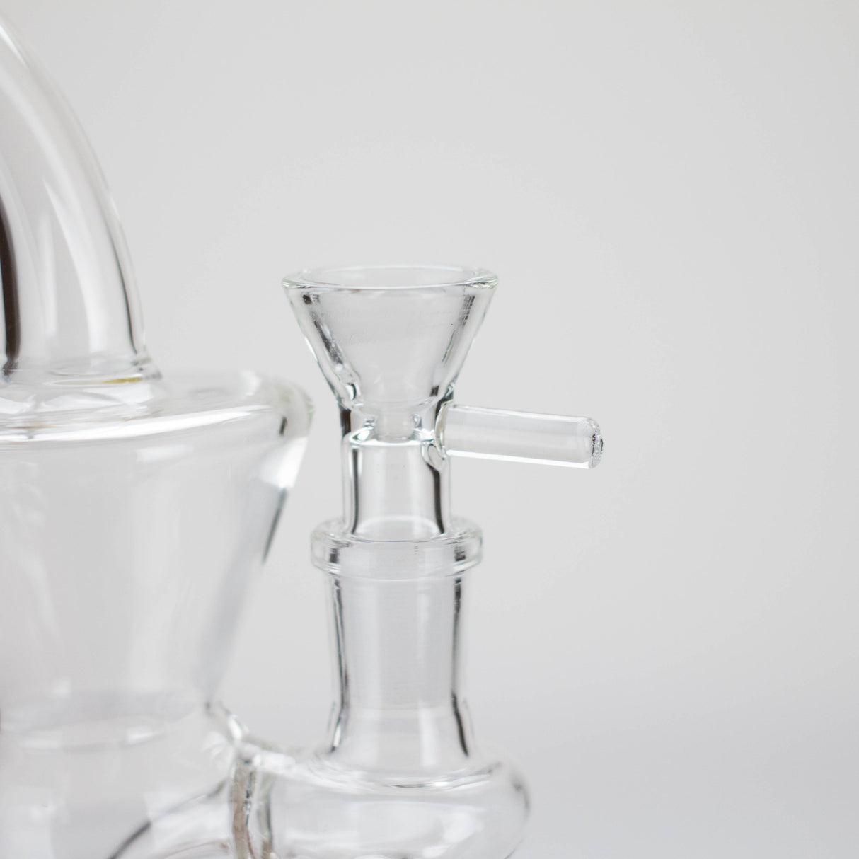 6.5" Cartoon Print Glass Bong with Fixed Diffuser