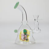 Canadian Distributor Glass Bong 6.5" Cartoon Print Mini Glass Bong with Fixed Diffuser 6.5" Cartoon Print Mini Glass Bong | Canada