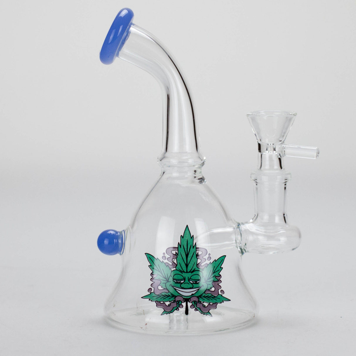 Canadian Distributor Glass Bong 6.5" Cartoon Print Mini Glass Bong with Fixed Diffuser 6.5" Cartoon Print Mini Glass Bong | Canada