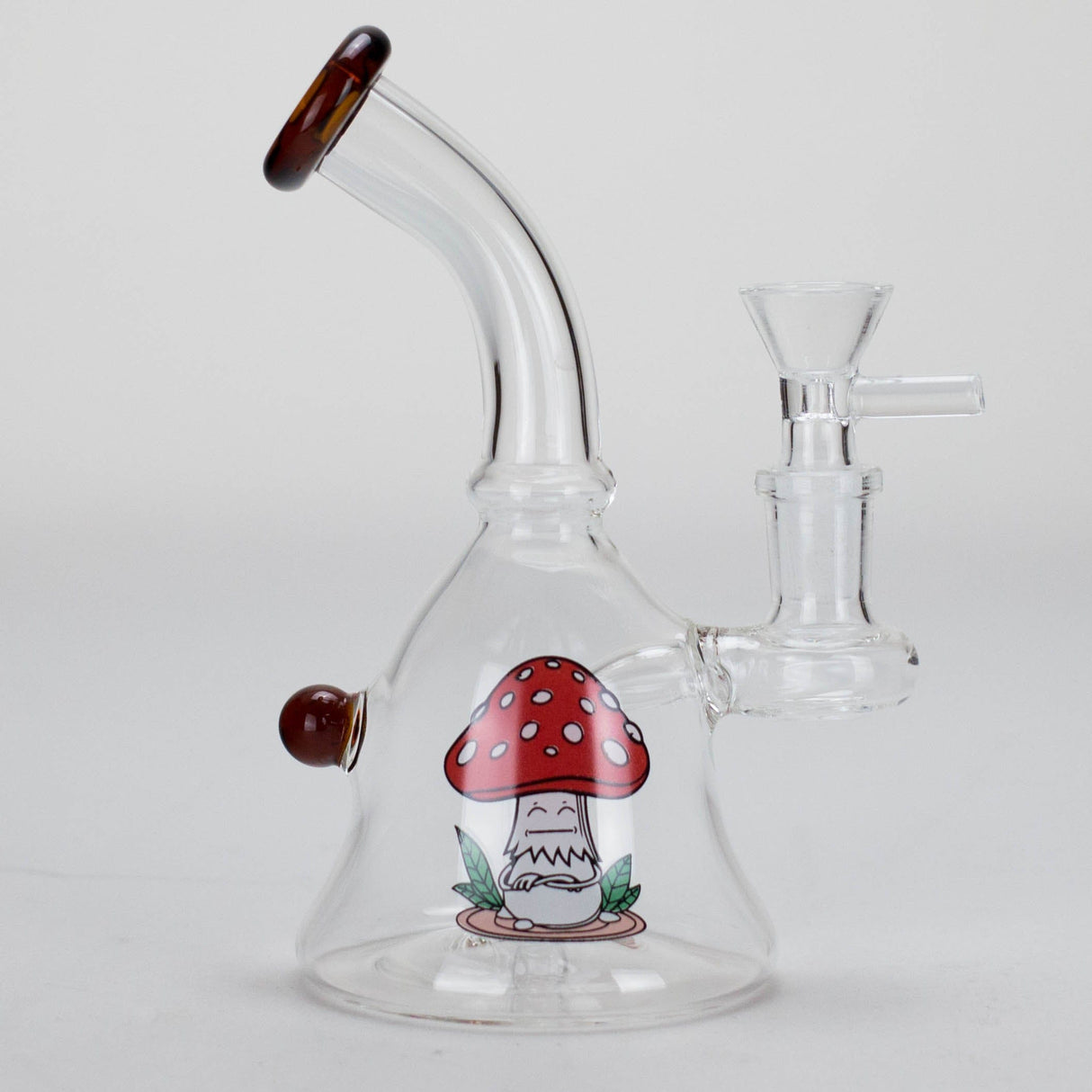 Canadian Distributor Glass Bong 6.5" Cartoon Print Mini Glass Bong with Fixed Diffuser 6.5" Cartoon Print Mini Glass Bong | Canada