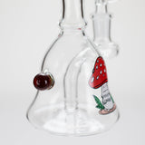 Canadian Distributor Glass Bong 6.5" Cartoon Print Mini Glass Bong with Fixed Diffuser 6.5" Cartoon Print Mini Glass Bong | Canada