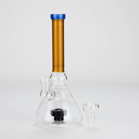 Bongzie Smokes Glass Bong 8.5" Stemless Glass Bong with Diffuser – Assorted Colors 8.5" Stemless Glass Bong with Diffuser – Assorted Colors