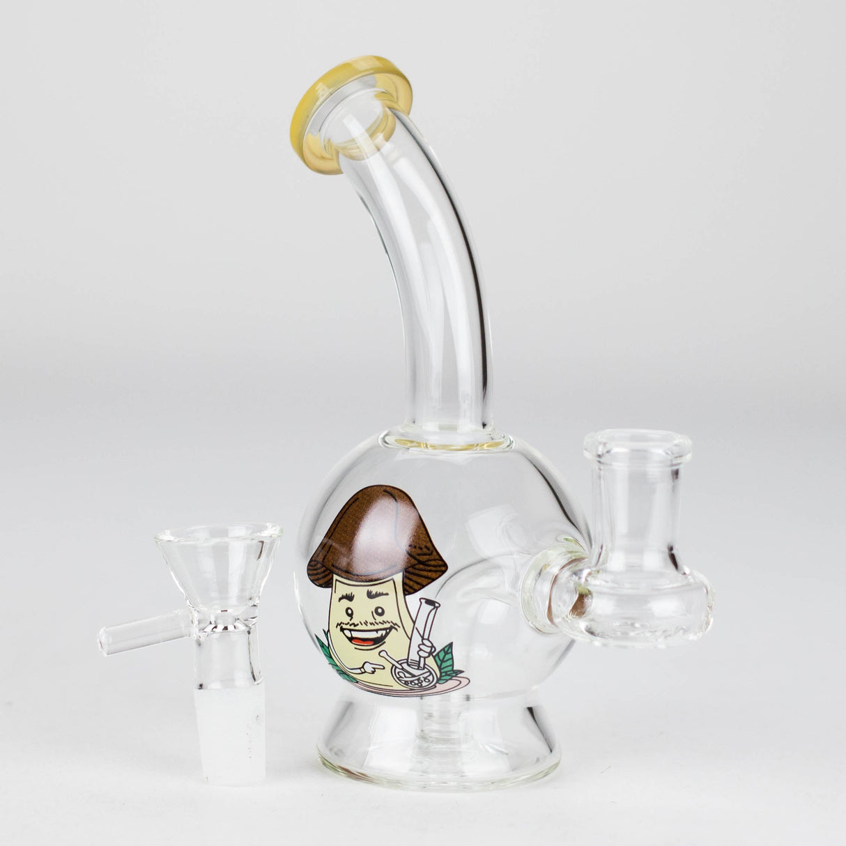 6.5" Cartoon-Themed Mini Bong with 14 mm Bowl