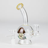 6.5" Cartoon-Themed Mini Bong with 14 mm Bowl