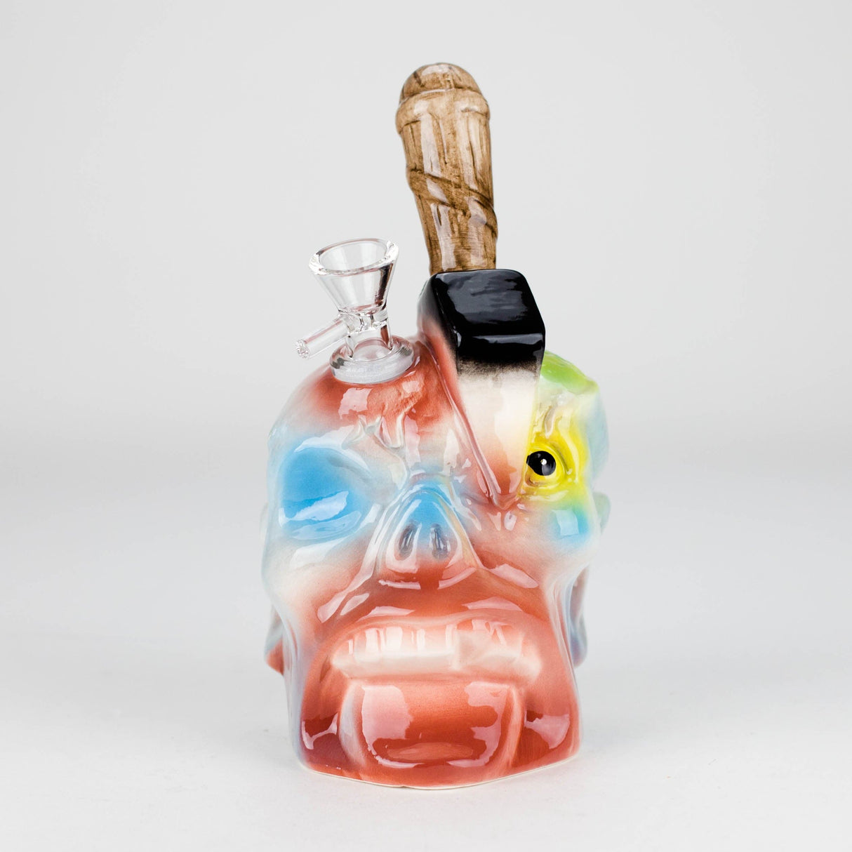 Canadian Distributor Ceramic Bong 8" Vintage Dead Face Ceramic Bong – Horror-Inspired Smoking Art [ES094WP] 8" Vintage Dead Face Ceramic Bong – Horror-Inspired Smoking Art [ES094WP]