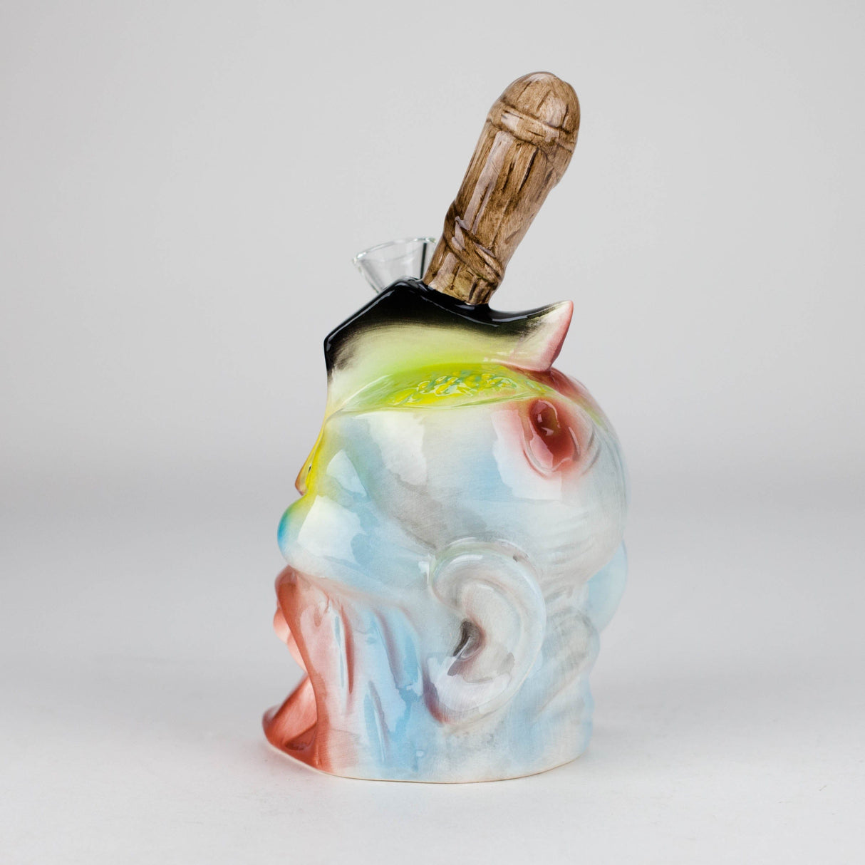 Canadian Distributor Ceramic Bong 8" Vintage Dead Face Ceramic Bong – Horror-Inspired Smoking Art [ES094WP] 8" Vintage Dead Face Ceramic Bong – Horror-Inspired Smoking Art [ES094WP]