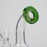 6.5" Bent Neck Cartoon Print Glass Bong with Fixed Diffuser