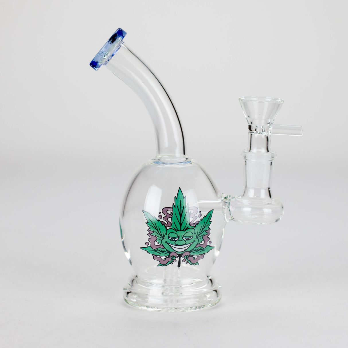 6.5" Cartoon Print Mini Bong with Fixed Diffuser
