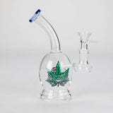 6.5" Cartoon Print Mini Bong with Fixed Diffuser