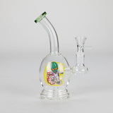 6.5" Cartoon Print Mini Bong with Fixed Diffuser