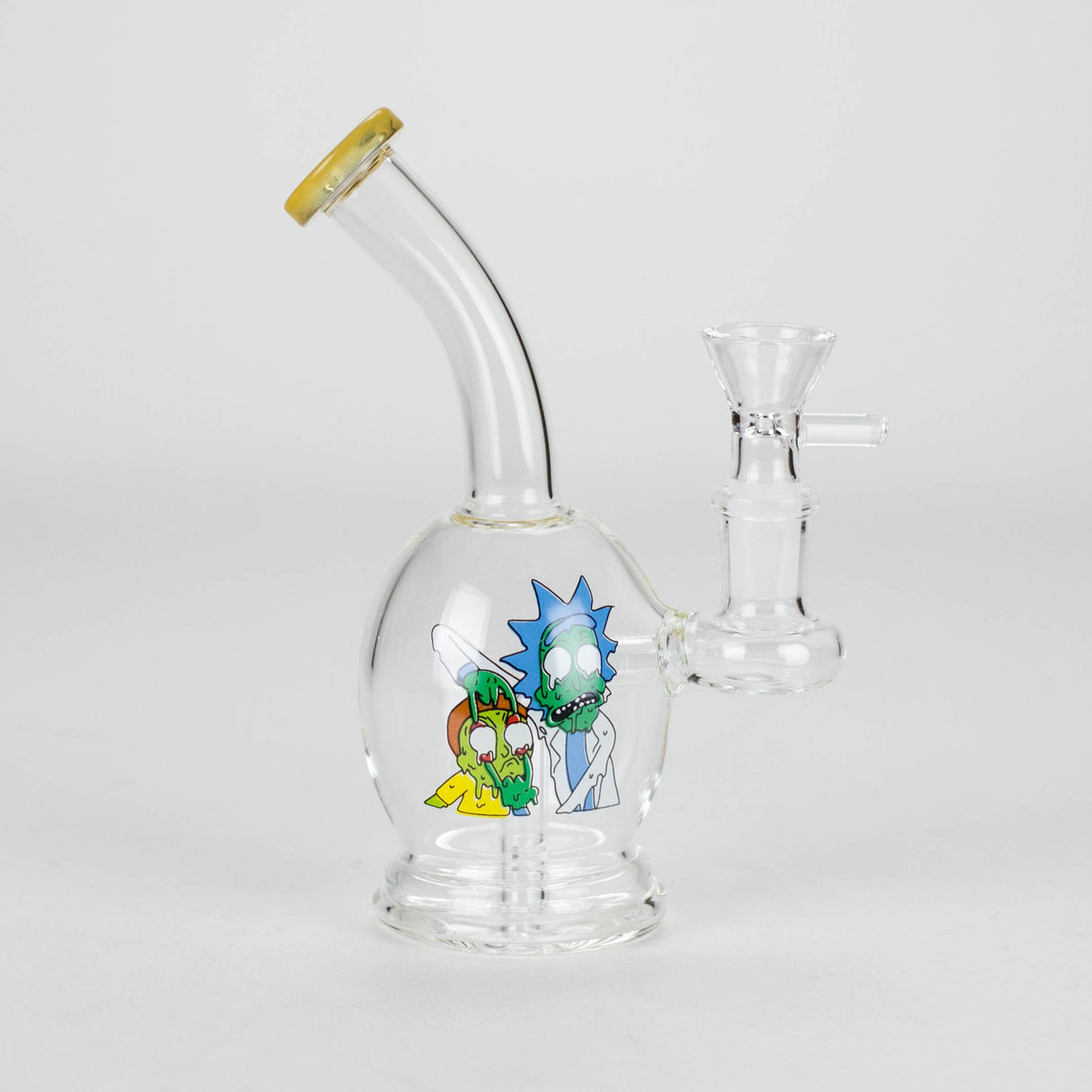 6.5" Cartoon Print Mini Bong with Fixed Diffuser