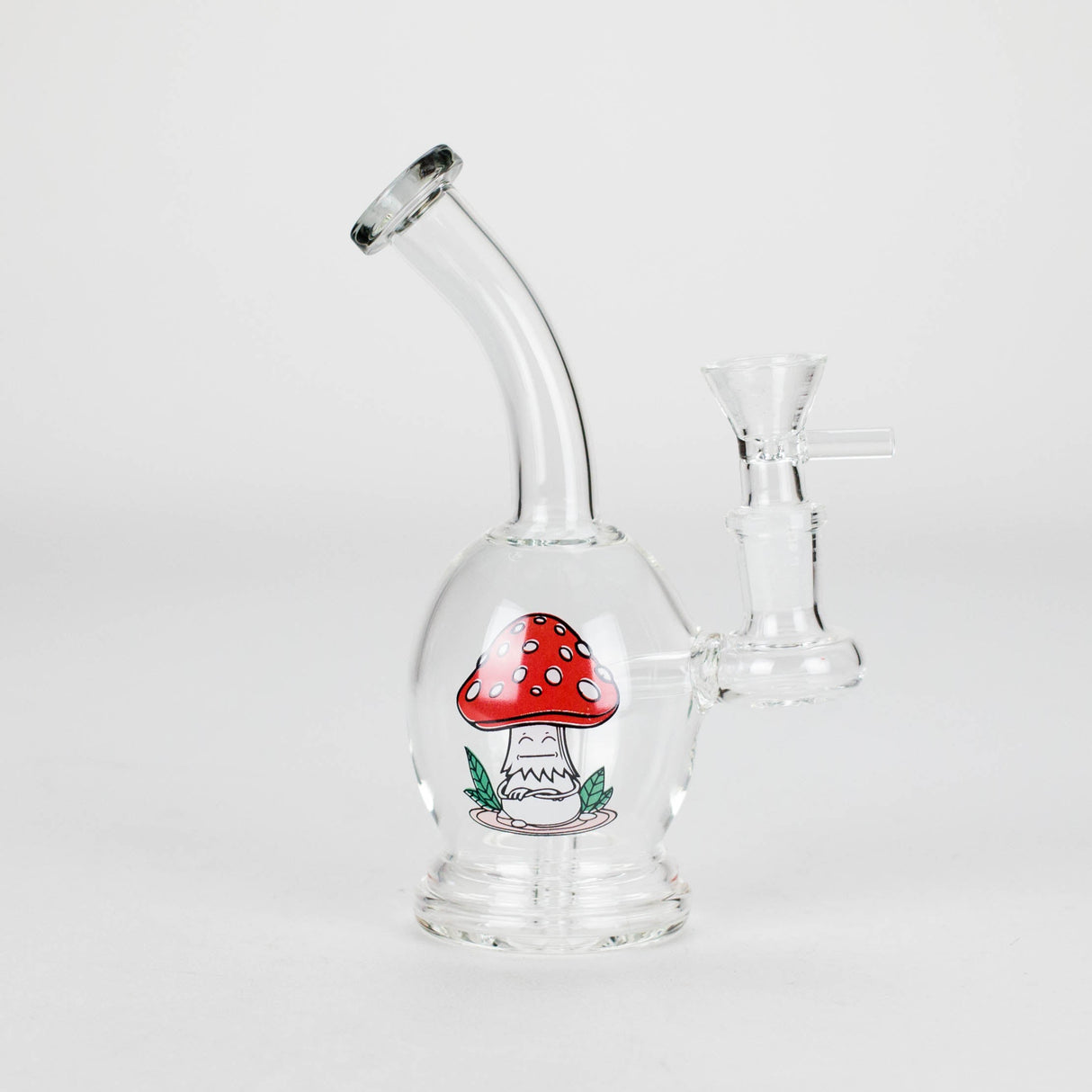 6.5" Cartoon Print Mini Bong with Fixed Diffuser