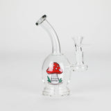 6.5" Cartoon Print Mini Bong with Fixed Diffuser
