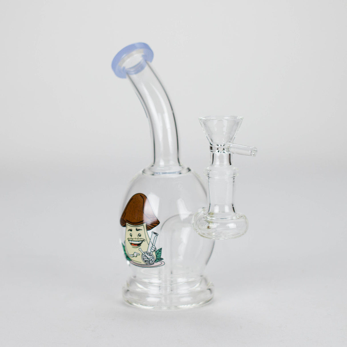 6.5" Cartoon Print Mini Bong with Fixed Diffuser