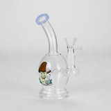 6.5" Cartoon Print Mini Bong with Fixed Diffuser