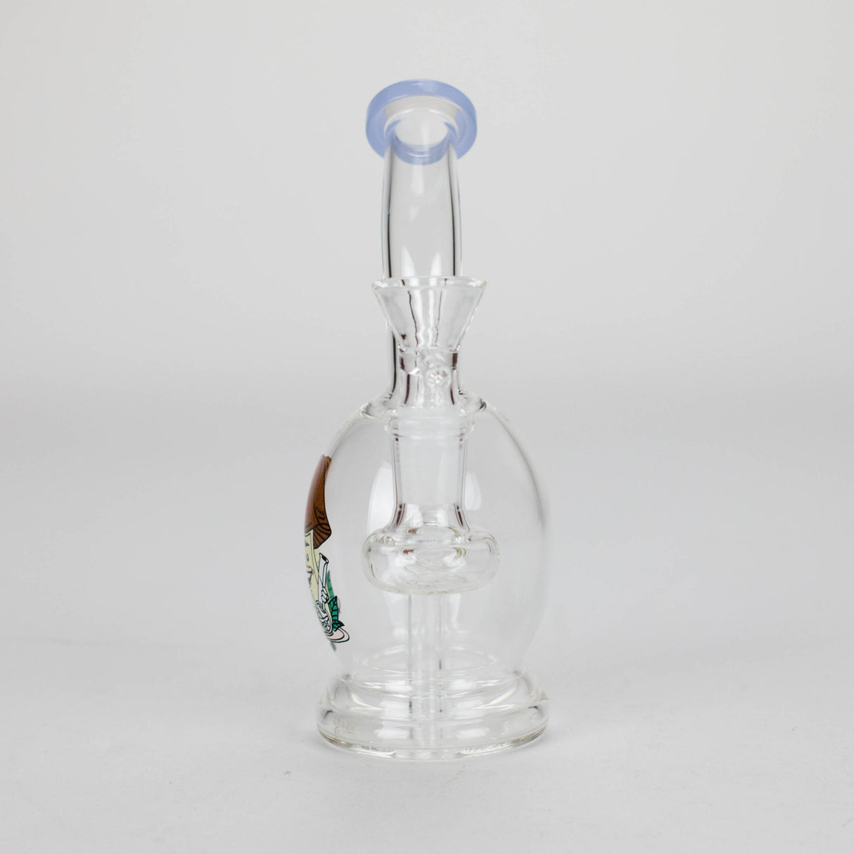 6.5" Cartoon Print Mini Bong with Fixed Diffuser