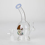 6.5" Cartoon Print Mini Bong with Fixed Diffuser