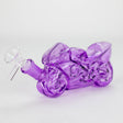 Canadian Distributor Glass Bong 7″ Purple Heavy Bike Soft Glass Bong [TX217] 7″ Purple Heavy Bike Soft Glass Bong [TX217]