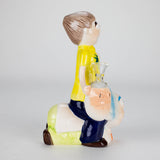 Canadian Distributor Ceramic Bong 8″ Cartoon Duo Adventure Ceramic Bong – Whimsical Vintage Collection  [ES082WP] 8″ Cartoon Duo Adventure Ceramic Bong – Whimsical Vintage Collection  [ES082WP]