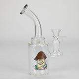 6.5" Bent Neck Cartoon Glass Bong with 14 mm Bowl