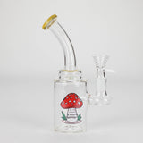 6.5" Bent Neck Cartoon Glass Bong with 14 mm Bowl
