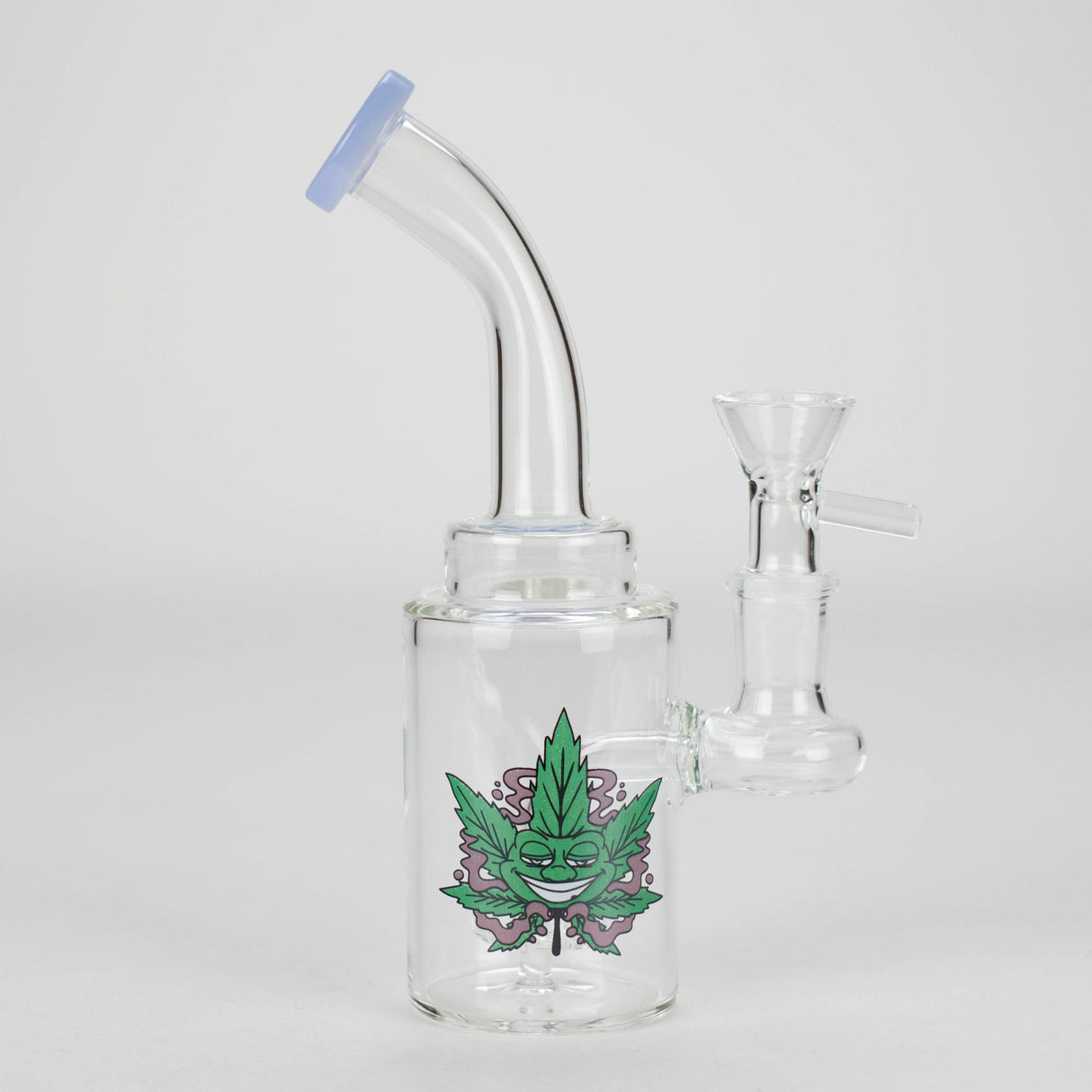 6.5" Bent Neck Cartoon Glass Bong with 14 mm Bowl