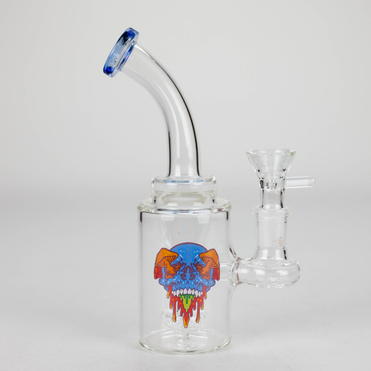 6.5" Bent Neck Cartoon Glass Bong with 14 mm Bowl